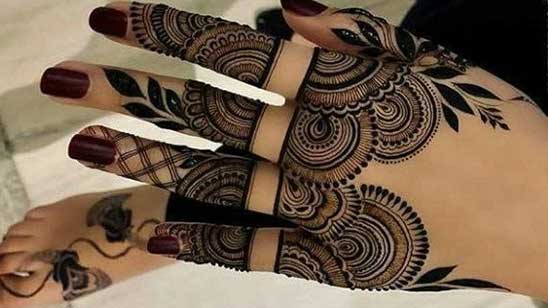 Full Back Hand Bridal Mehndi Designs