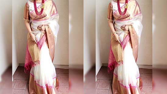 Half Sleeve Blouse Designs for Sarees