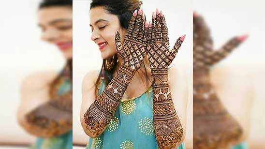 Latest Bridal Mehndi Designs for Full Hands Front and Back