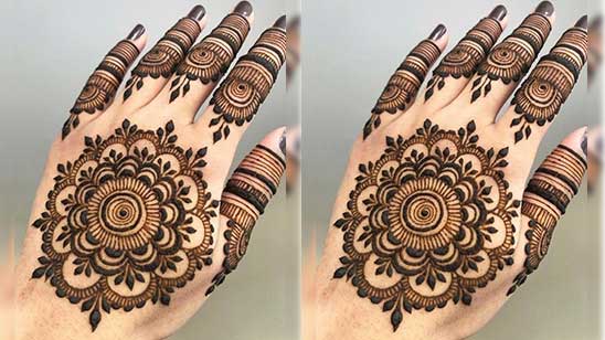 Mehandi Design for Back Hand