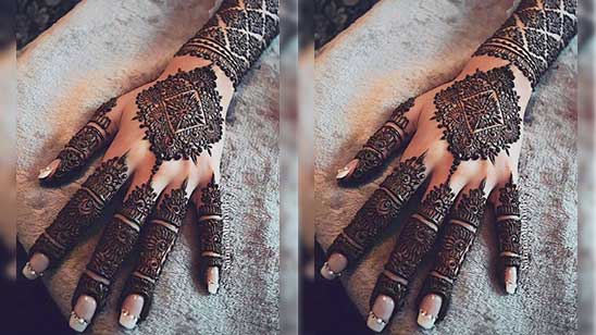 Mehndi Design Bridal Full Hand Back Side