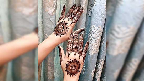 Mehndi Design Bridal Full Hand Back Side