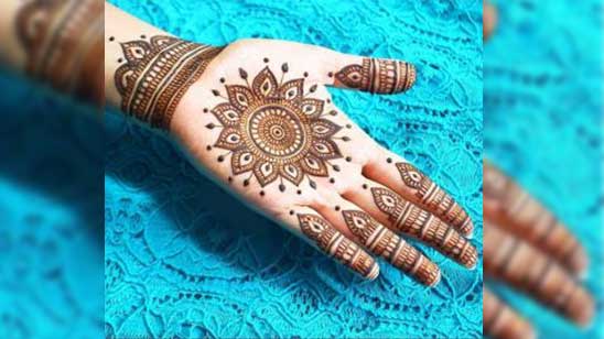 Mehandi Design Easy and Beautiful Front Hand