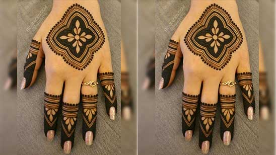 Mehndi Designs 2022 New Style Simple Back Hand Fingers