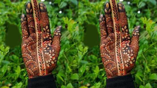 Mehndi Designs 2022 New Style Simple Front Hand Full Hand