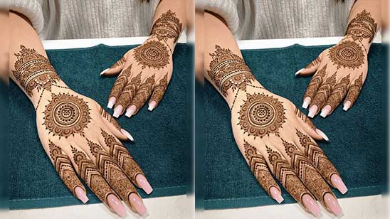 Modern Back Hand Arabic Mehndi Design