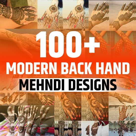 Modern Back Hand mehndi Design Image