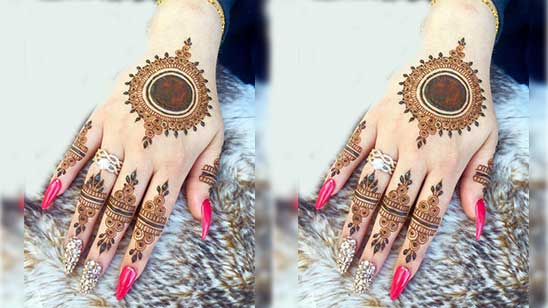 Simple Arabic Mehndi Design Back Hand