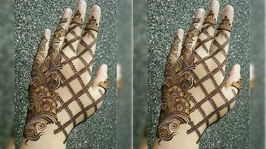 Simple Arabic Mehndi Design Back Hand