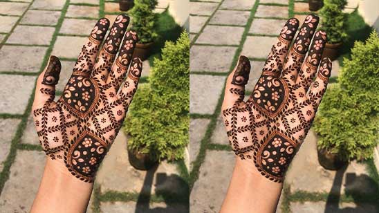 Simple Mehndi Designs for Front Hands