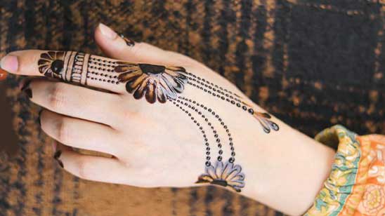 Stylish Back Hand Mehndi Design 2022