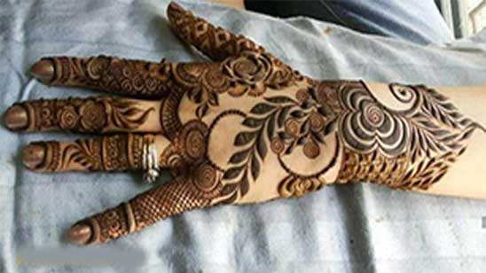 Stylish Back Hand Mehndi Designs Simple