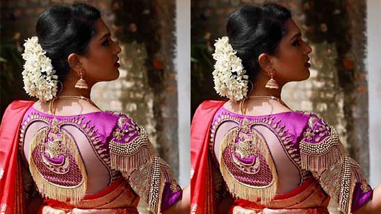 Wedding Saree Blouse Neck Designs 2022