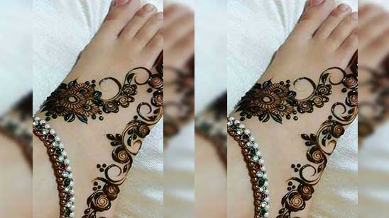 Arabic Henna Designs for Legs