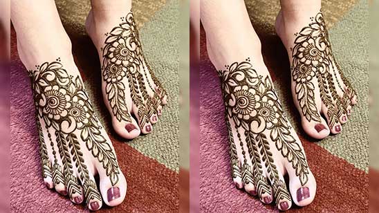 Arabic Mehndi Designs for Legs