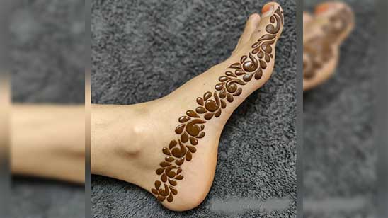 Arabic Mehndi for Legs
