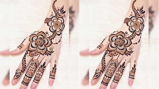 Arabic Style Mehndi Designs