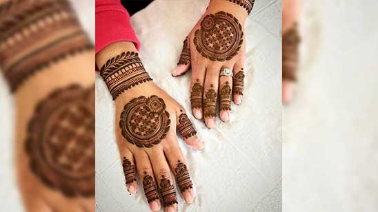 Back Hand Mehndi Design Finger