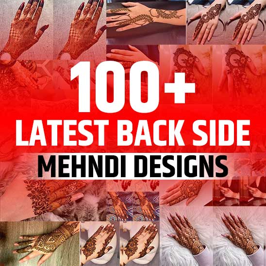Back Side Mehndi Design Image