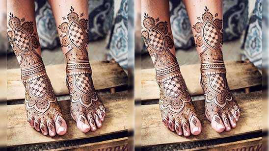Bridal Mehndi for Foot