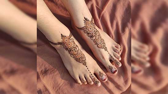 Dulhan Bridal Mehndi for Legs