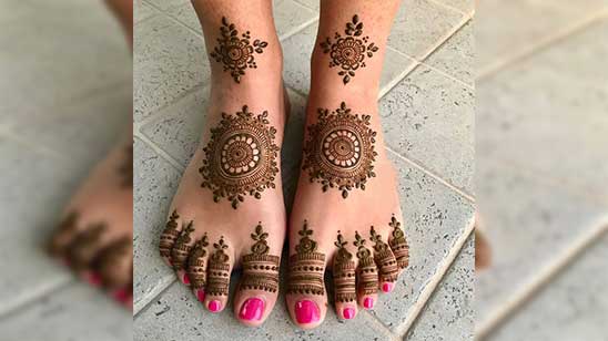 Dulhan Foot Mehndi Design