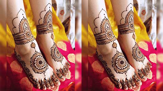 Dulhan Mehndi Design Foot