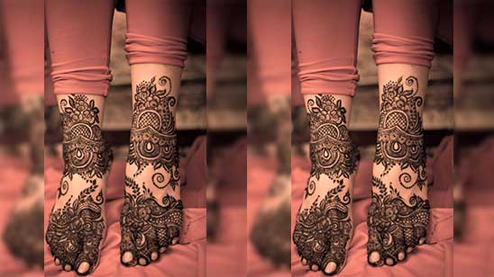Dulhan Mehndi Designs for Hands and Legs
