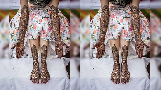 Dulhan Mehndi Designs for Legs
