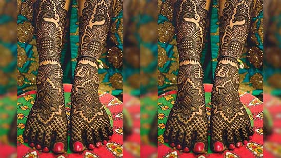Dulhan Mehndi Designs for Legs Free Download