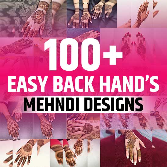 Easy Back Hand Mehndi Design Image