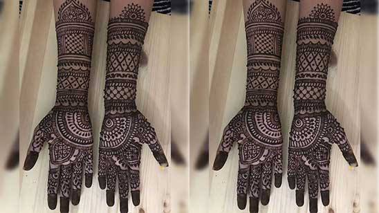 Easy Full Hand Mehndi Designs for Karva Chauth