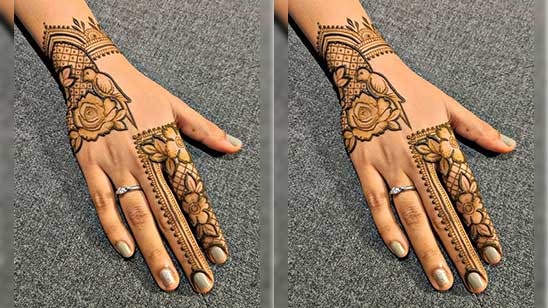 Easy Simple Finger Mehndi Design
