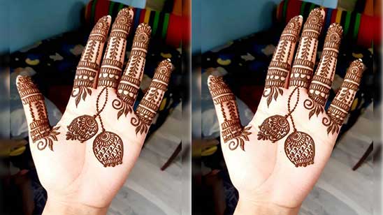 Easy Simple Mehndi Design for Fingers
