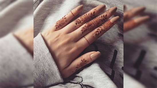 Eid Easy Simple Finger Mehndi Design