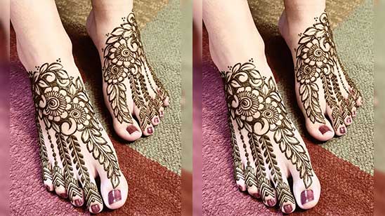 Foot Dulhan Mehndi Design