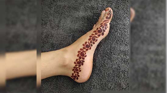 Foot Mehndi Design Arabic