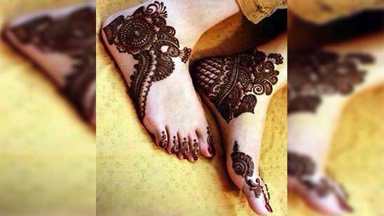 Foot Mehndi Design Arabic