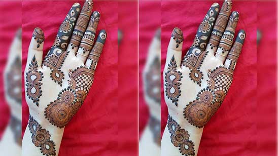 Front Hand Attractive Easy Mehndi Design
