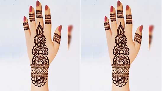 Full Hand Mehndi Design Simple and Beautiful