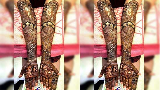 Gents Mehndi Design for Marriage
