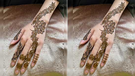 Khafif Mehndi Design Full Hand