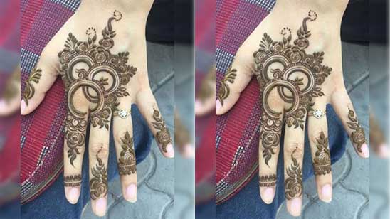 Khafif Mehndi Design Half Hand