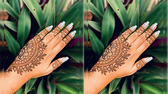 Latest Arabic Mehndi Designs for Front Hand