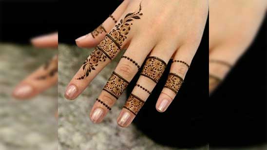 Mehndi Design Back Finger