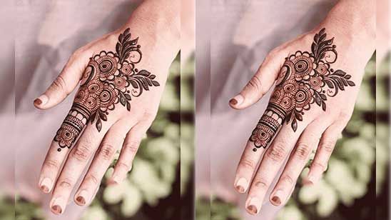 Mehndi Design One Finger