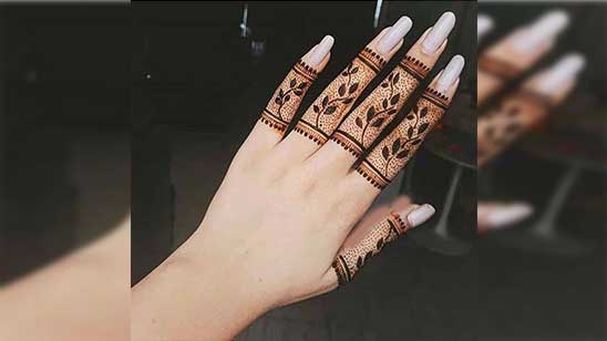 Mehndi Fingers Design
