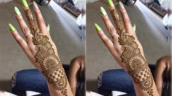 New Style Mehndi Designs for Back Hand