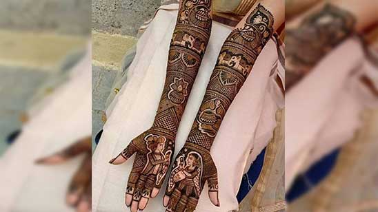 Pakistani Bridal Mehndi Design Photos
