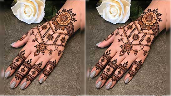 Pakistani Bridal Mehndi Designs Simple